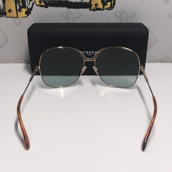 New Authentic Givenchy GV7144/S PEF/EZ Sunglasses – Green/Gold Gradient - Picture 11 of 13